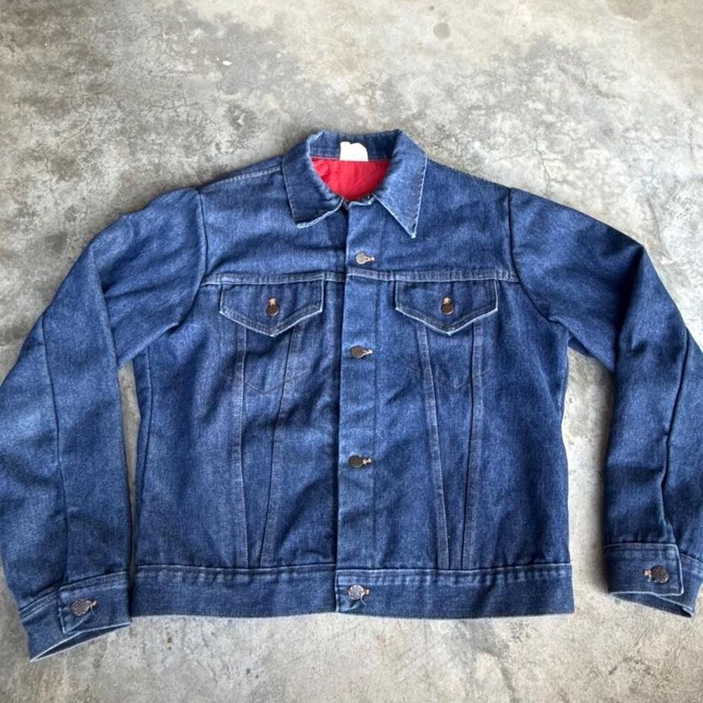Vintage denim trucker jacket